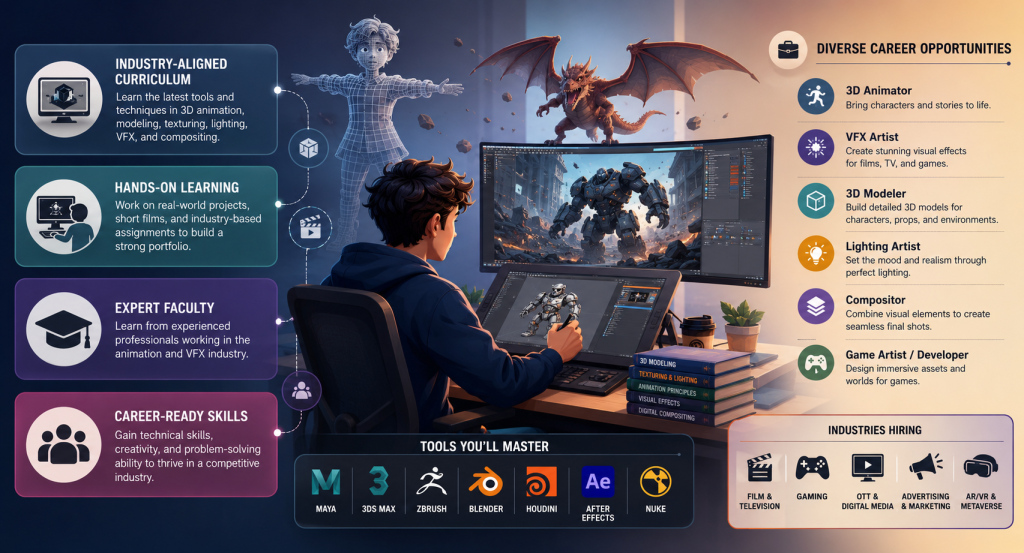 BSc in 3D Animation and VFX: A Degree with Strong Career Potential